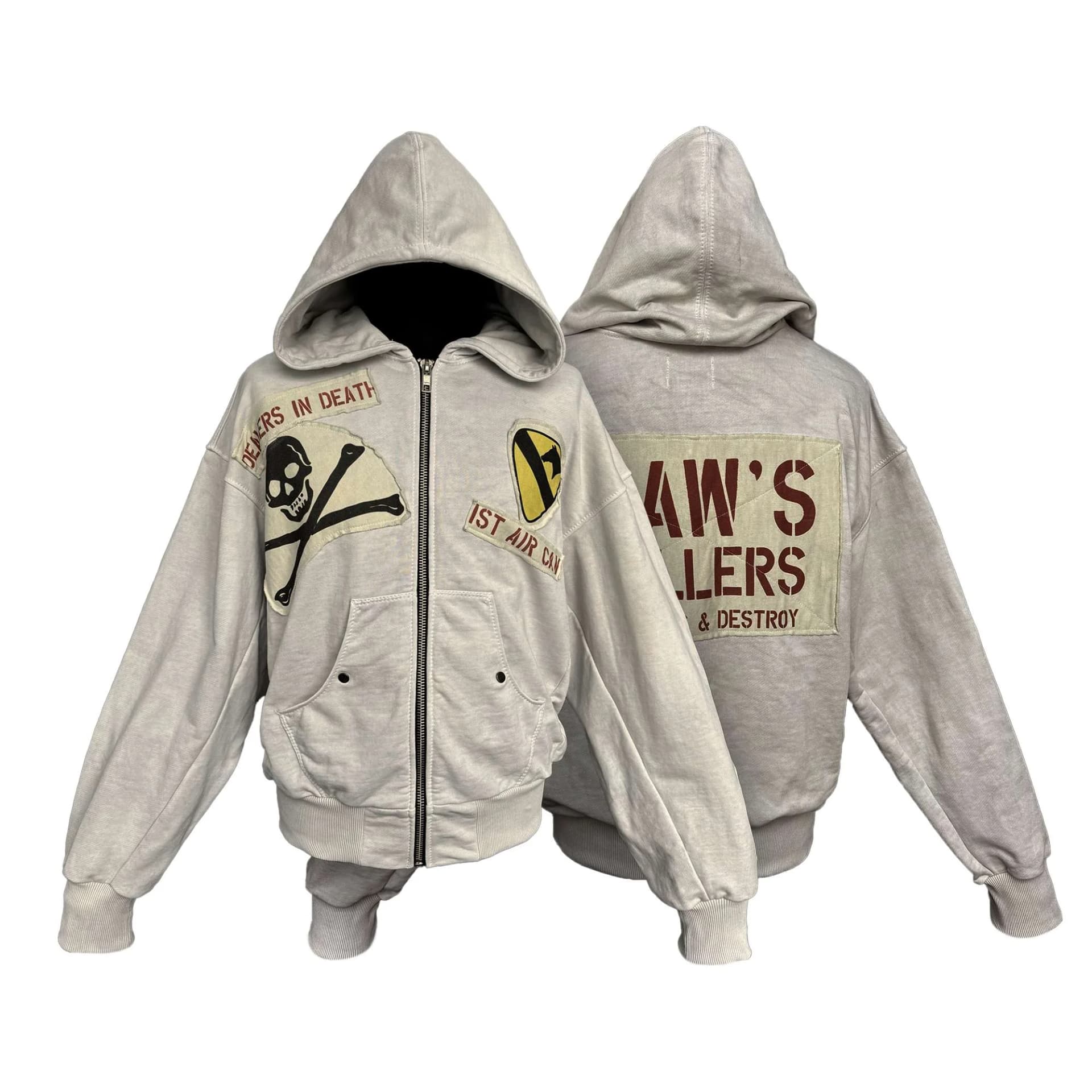 Zip Hoodie "Apocalypse Now" Dust 570gr