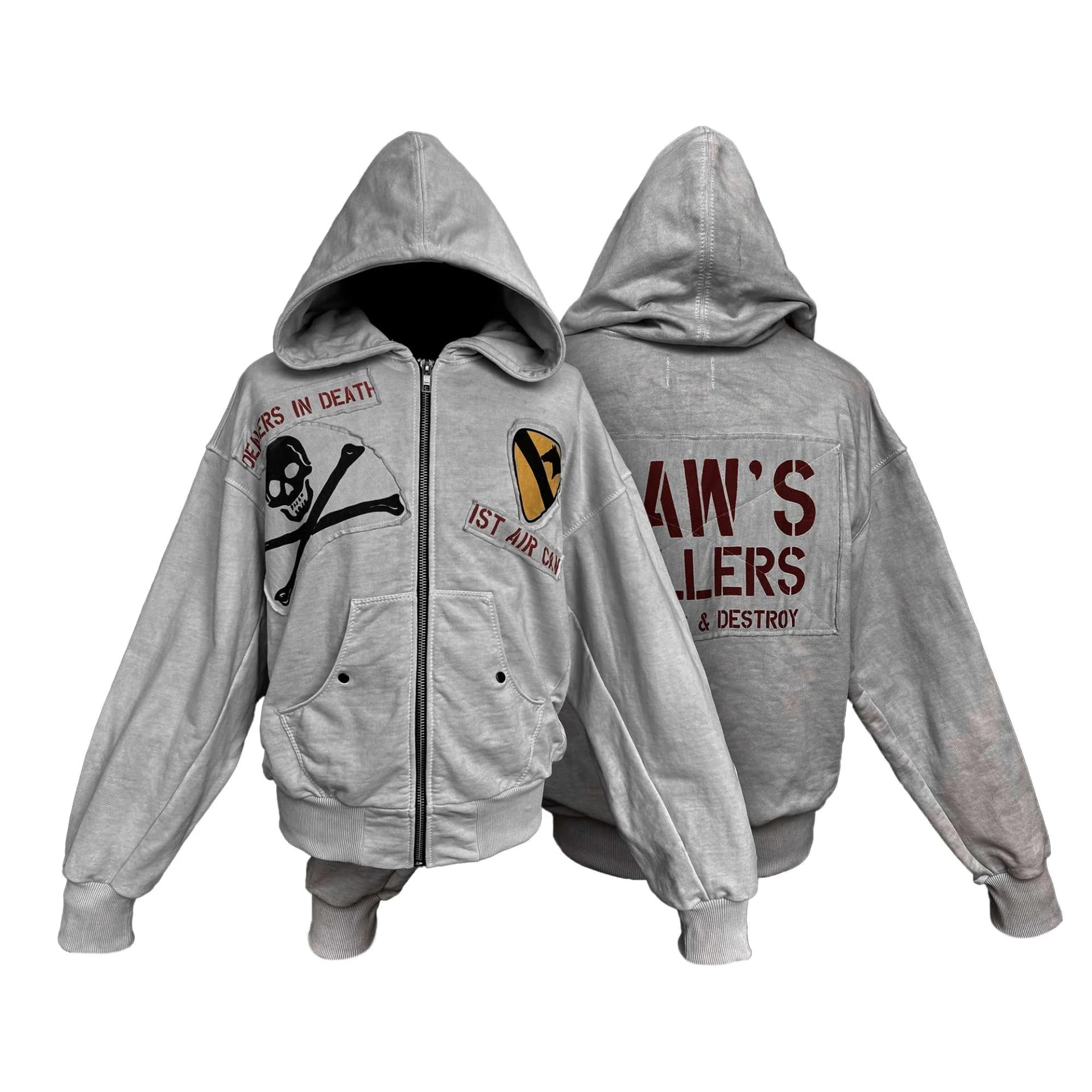 Zip Hoodie "Apocalypse Now" Grey 500gr
