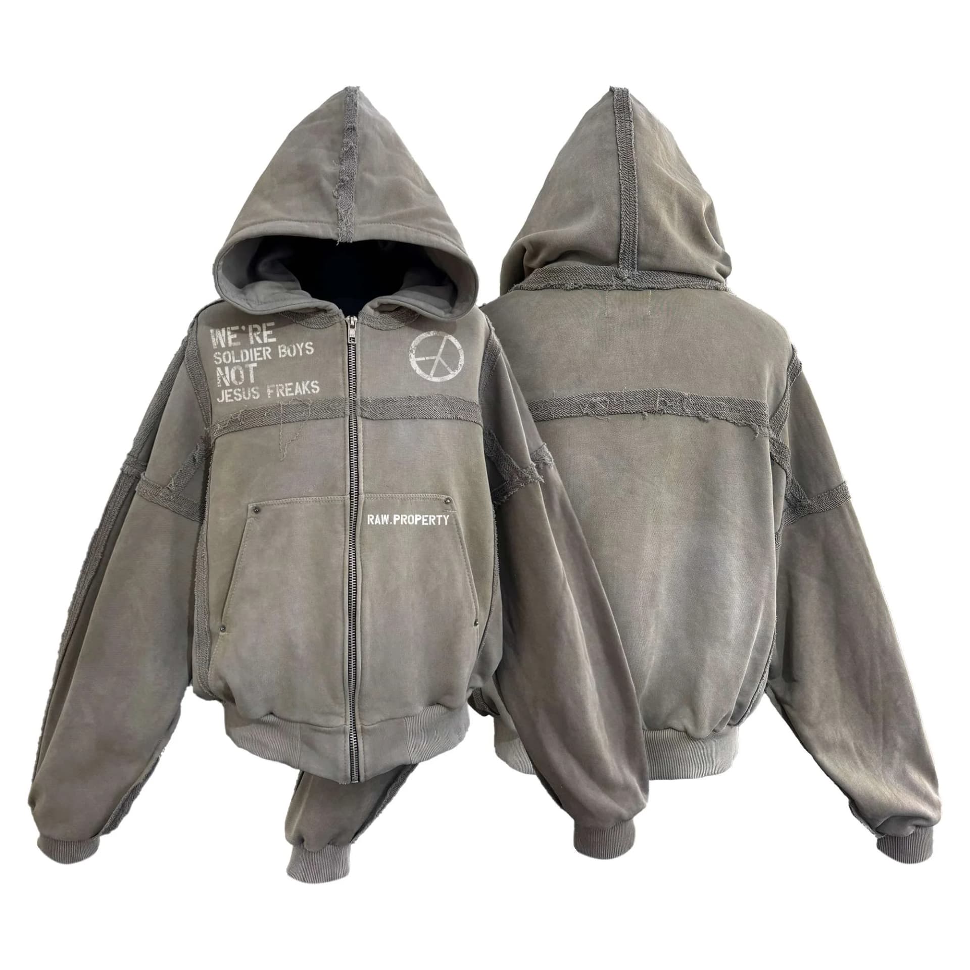 Zip Hoodie "Soldier Boys" Khaki