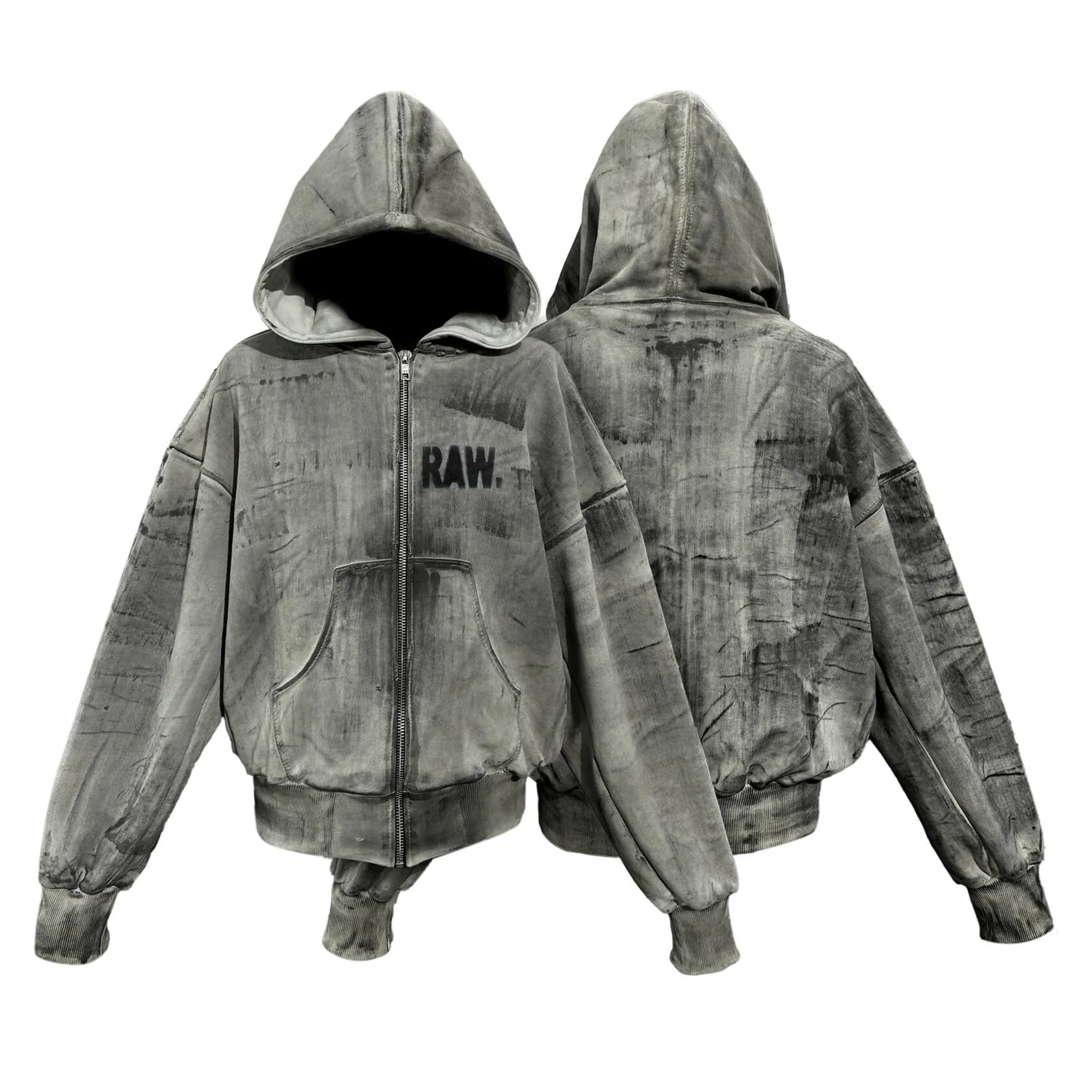 Zip Hoodie "Splash" Dust