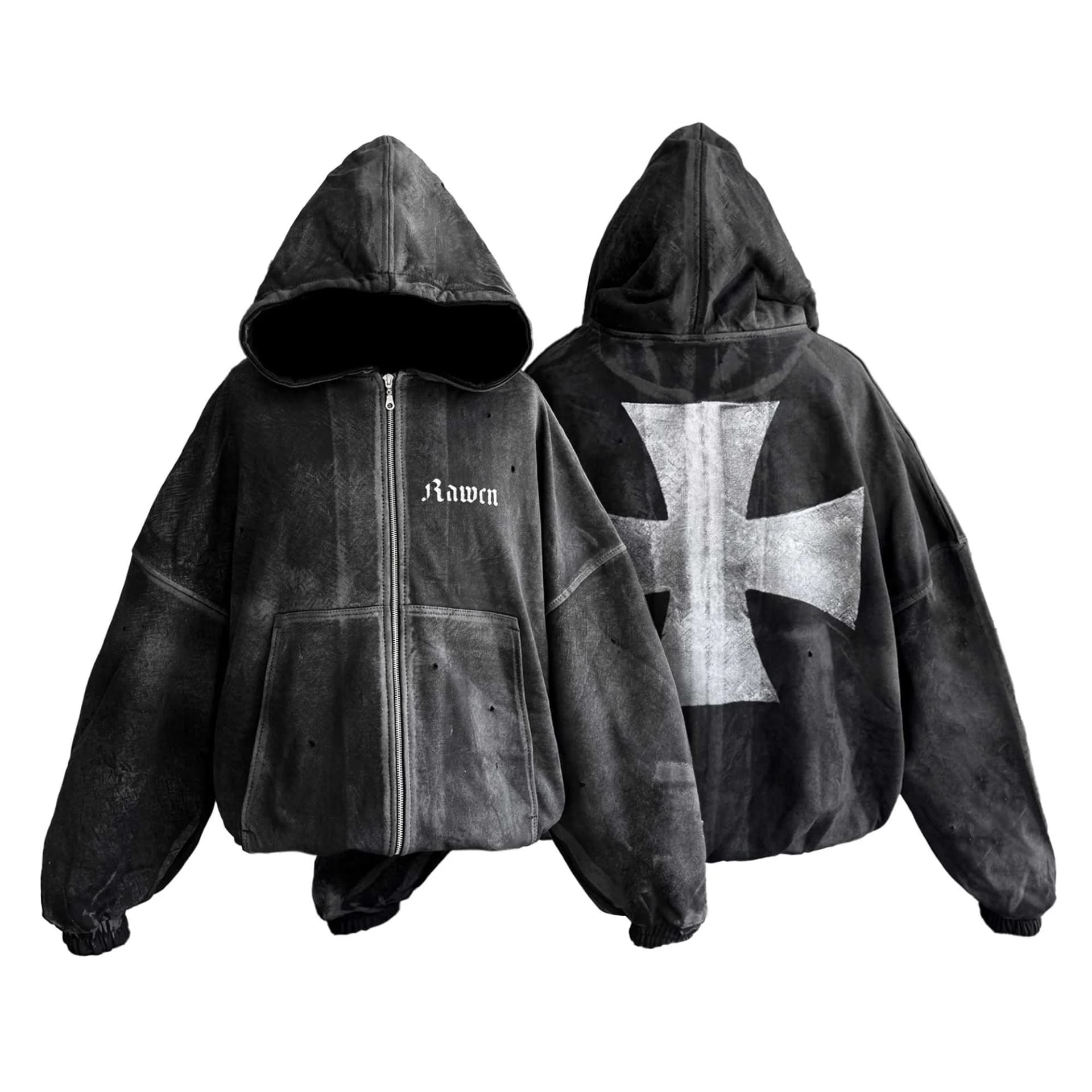 Zip Hoodie "Kreuzes" 500gr