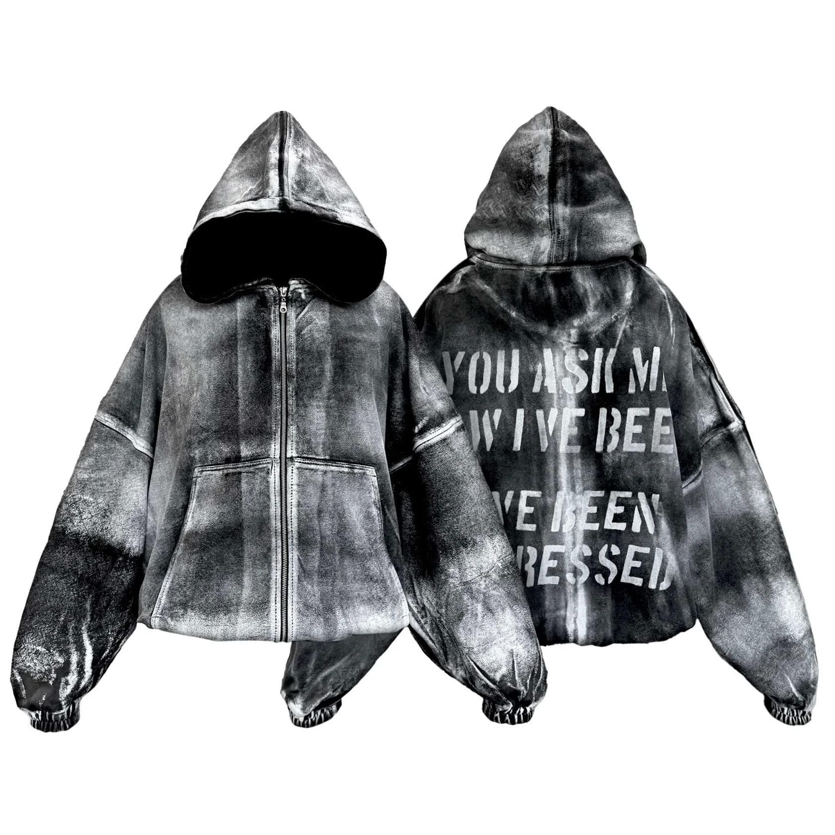 Zip Hoodie "Depressed" Heizol 500gr