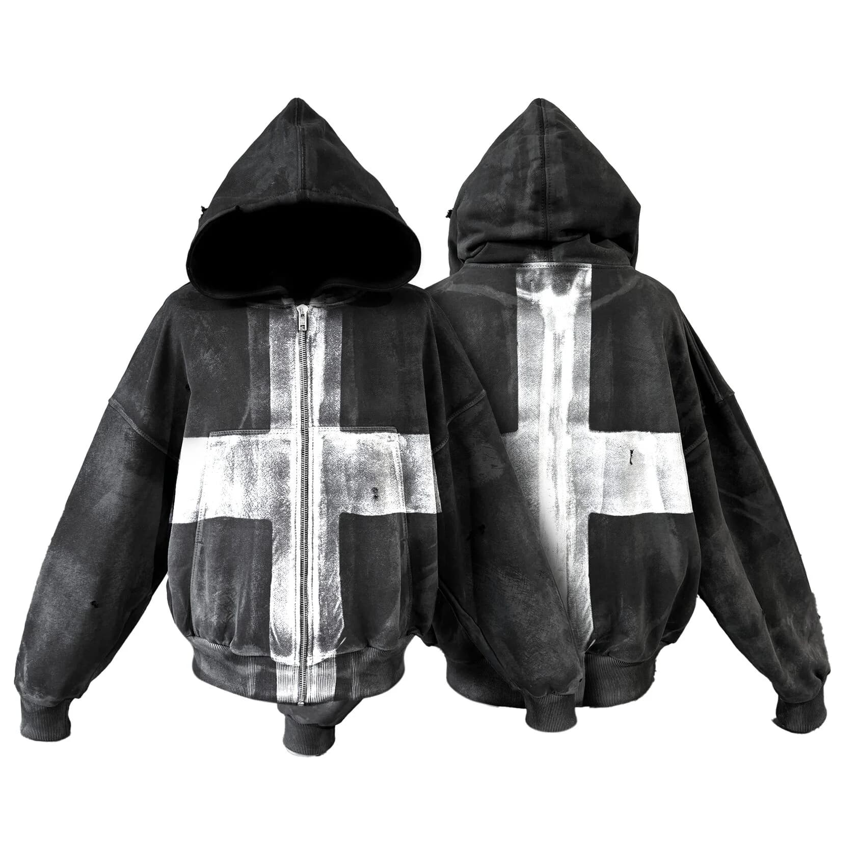 Zip Hoodie "Cross" 500gr