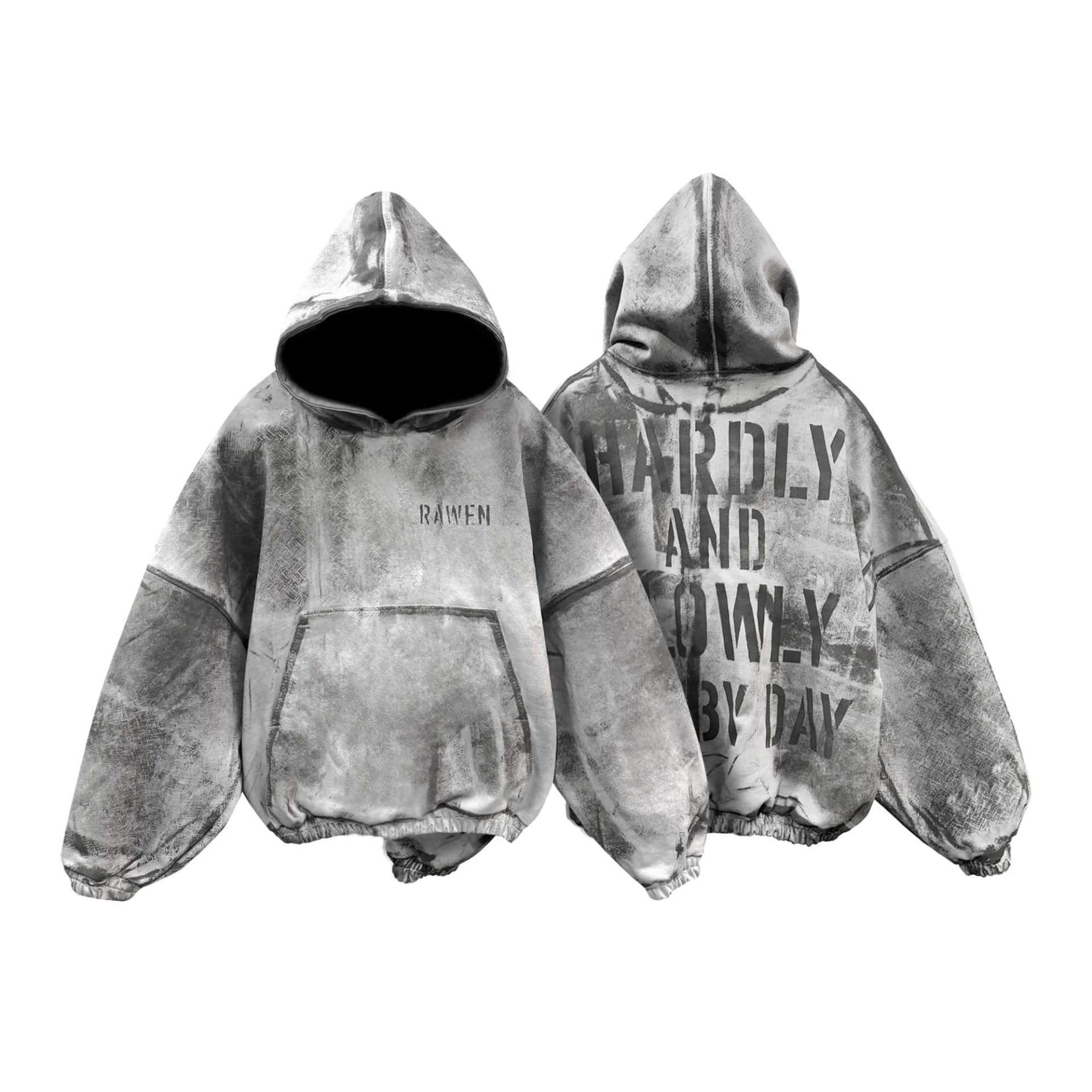 Hoodie "Hardly And Slowly" 500gr