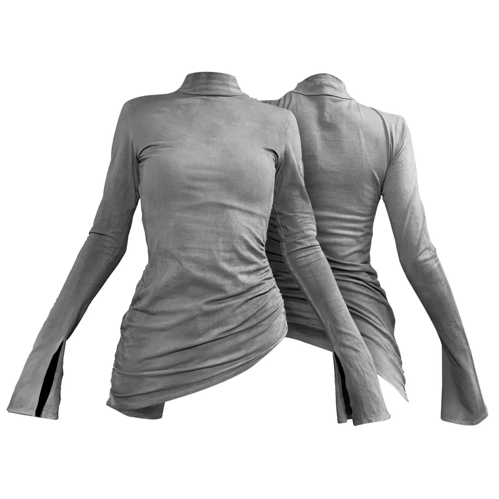 Longsleeve"Downflow" Cold Wash Grey